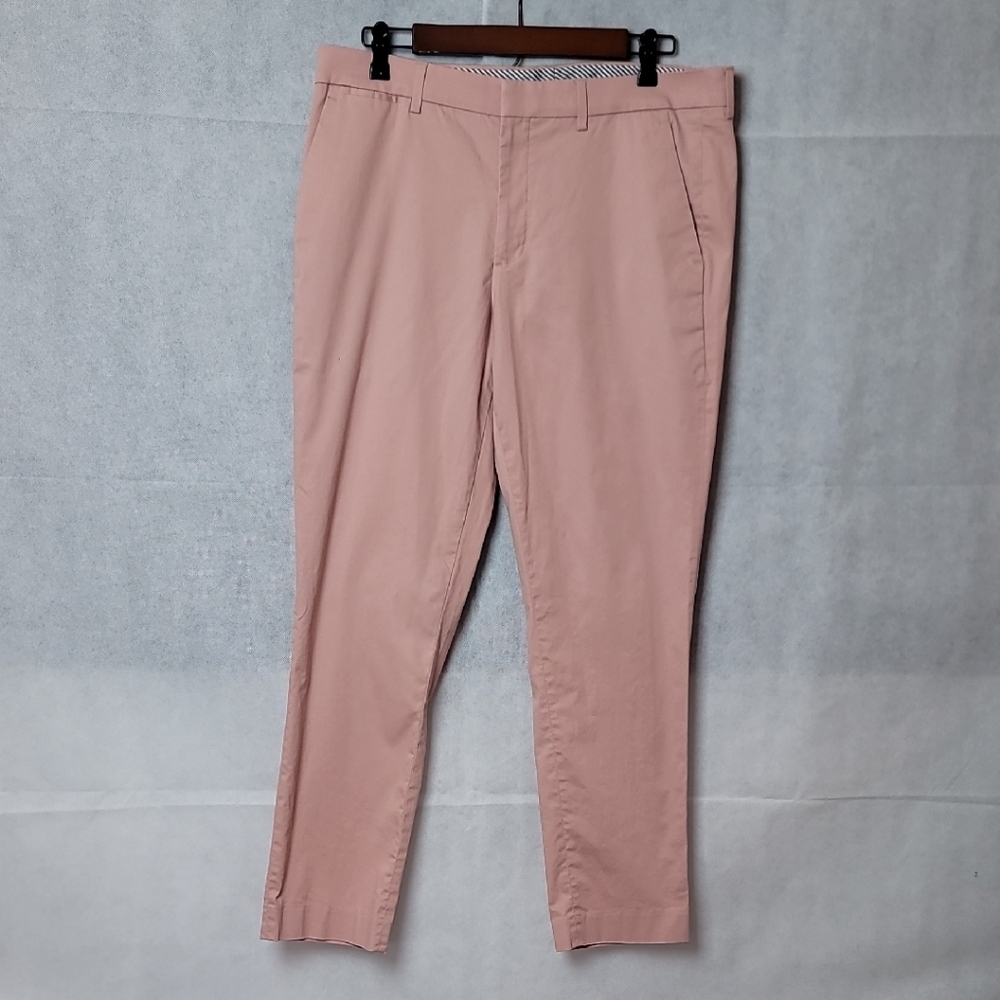 Express Pink Chinos Tailored Ankle-Length